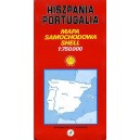 Hiszpania Portugalia. Mapa samochodowa